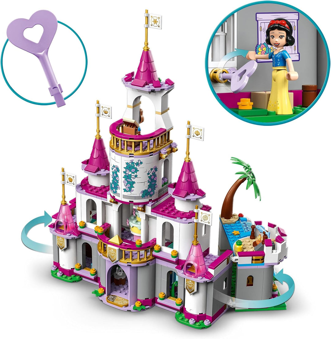 LEGO | Disney Princess Ultimatives Abenteuerschloss, Prinzessinnen-Schloss-Spielzeug, baubares Haus