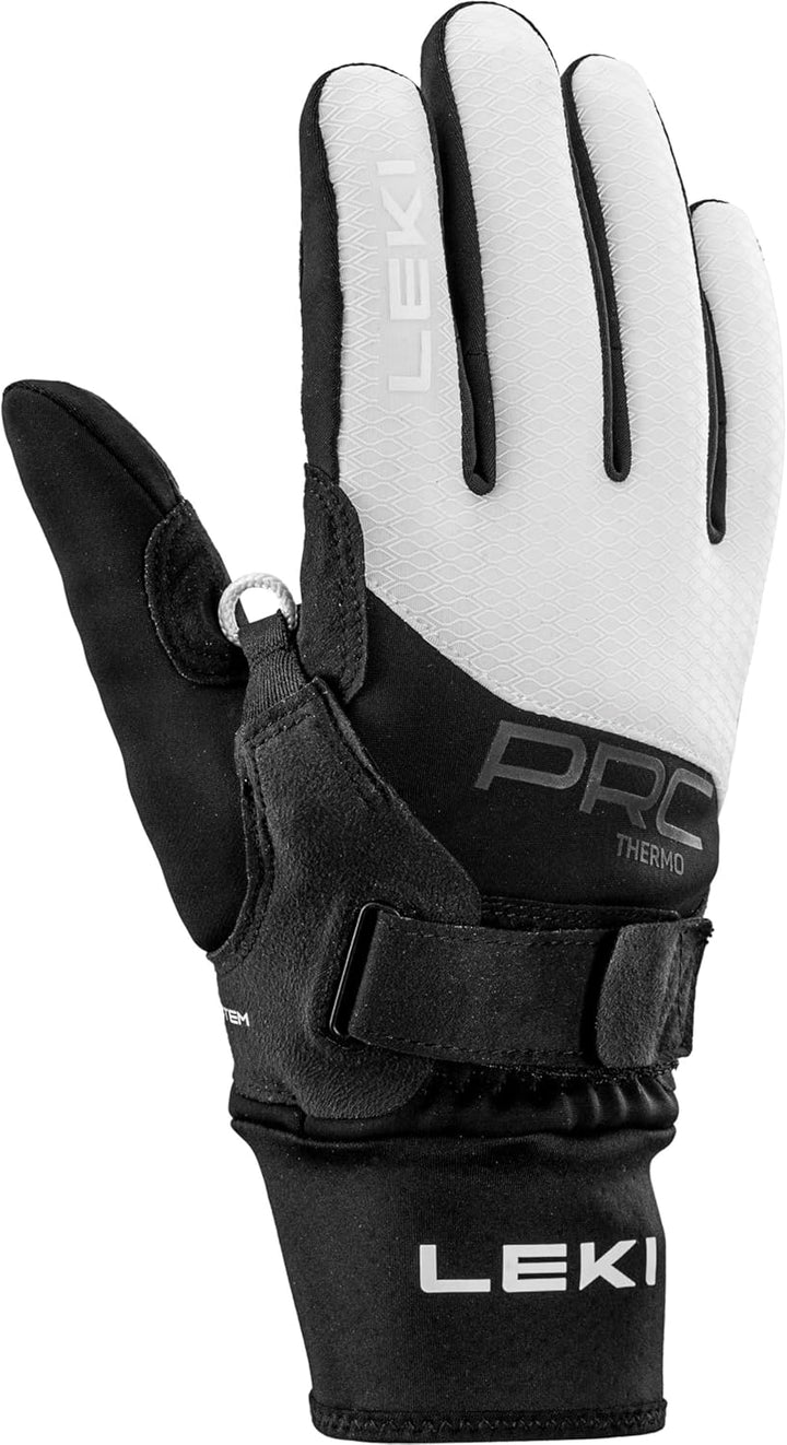 LEKI Damen PRC ThermoPlus Shark Handschuhe EU 8.5 black-white, EU 8.5 black-white