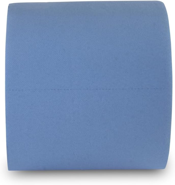 Funny Putzpapierrollen, 3 lagig, recycling blau, 26 cm, 500 Blatt, 1er Pack (1 x 2 Stück) Single, Si