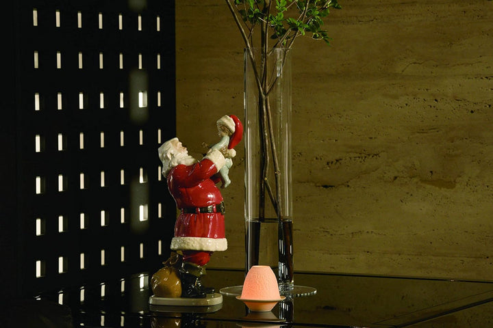 LLADRÓ Figur Frohe Weihnachten Nikolaus!. Weihnachtsmann. Porzellan.