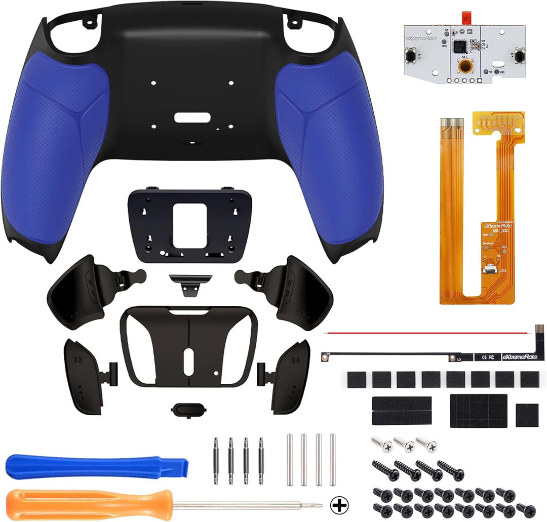 eXtremeRate Programmierbar RISE4 Remap Kit für ps5 Controller BDM-030/040,Real Metal Buttons(RMB) Re