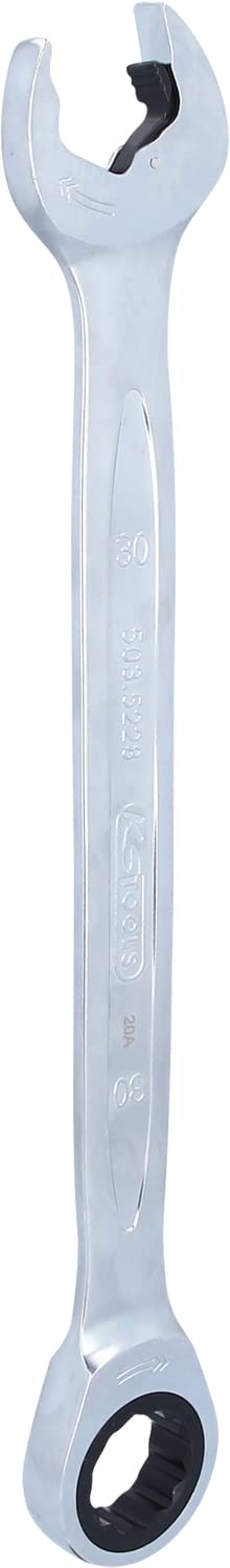 KS Tools 503.5228 DUO GEARplus Ringmaulschlüssel,Maul-Ratschenfunktion 30mm, Farbig