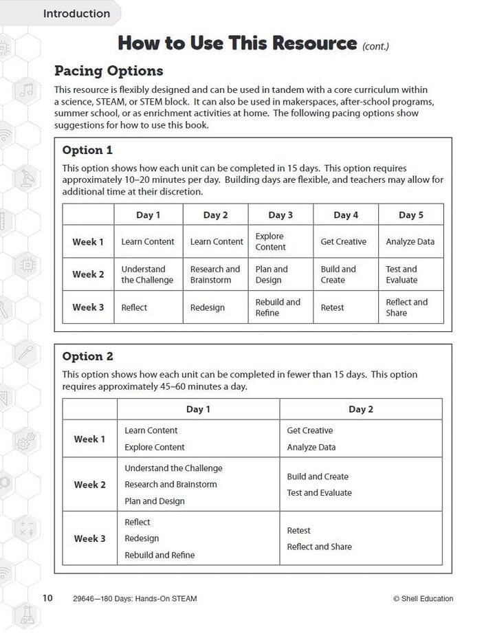180 Days: Hands-On STEAM: Grade 3 (180 Days of Practice), Paperback