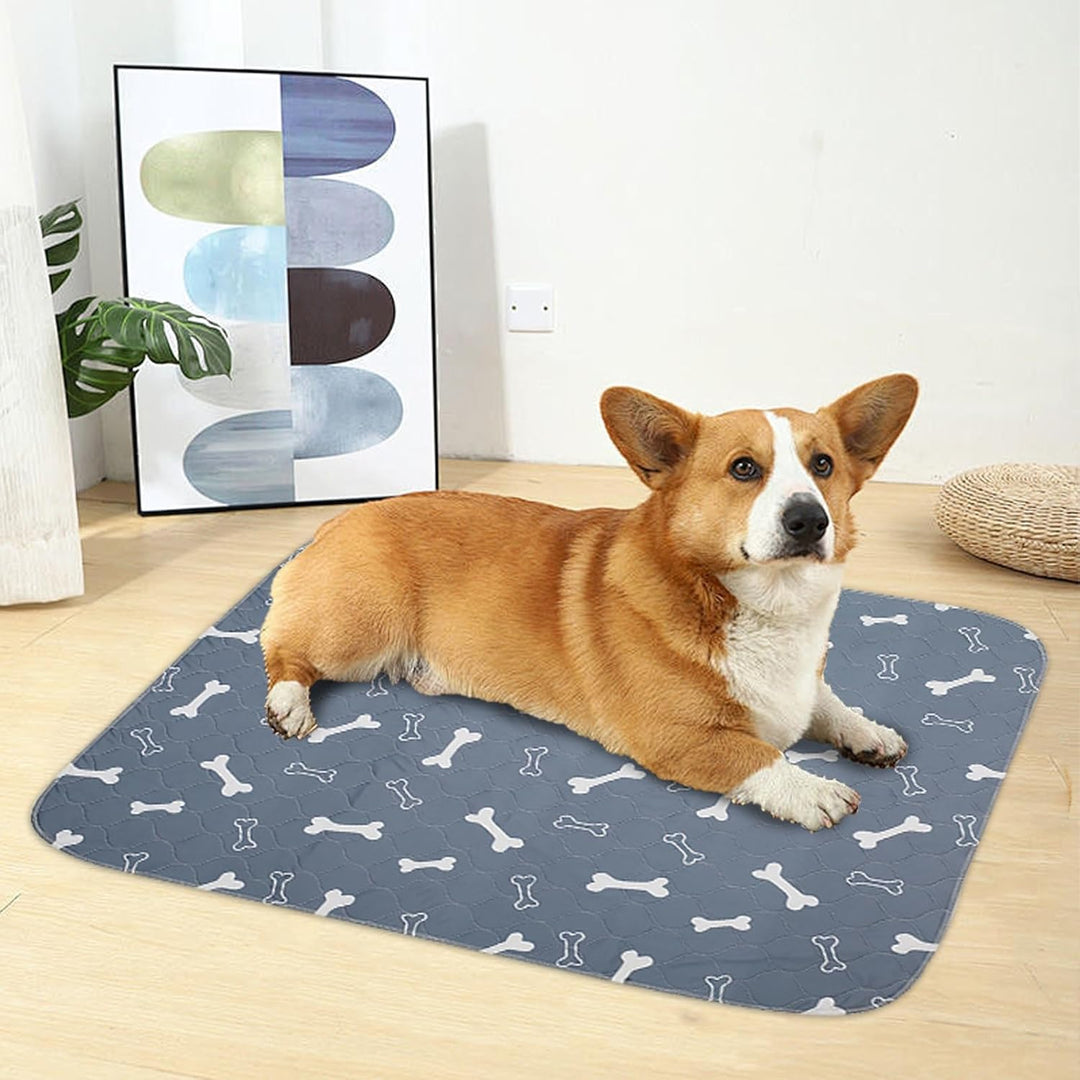Geyecete Waschbare Welpen Unterlagen,2 Stück 60 * 90cm Haustier-Urinunterlage Wiederverwendbare,PIPI