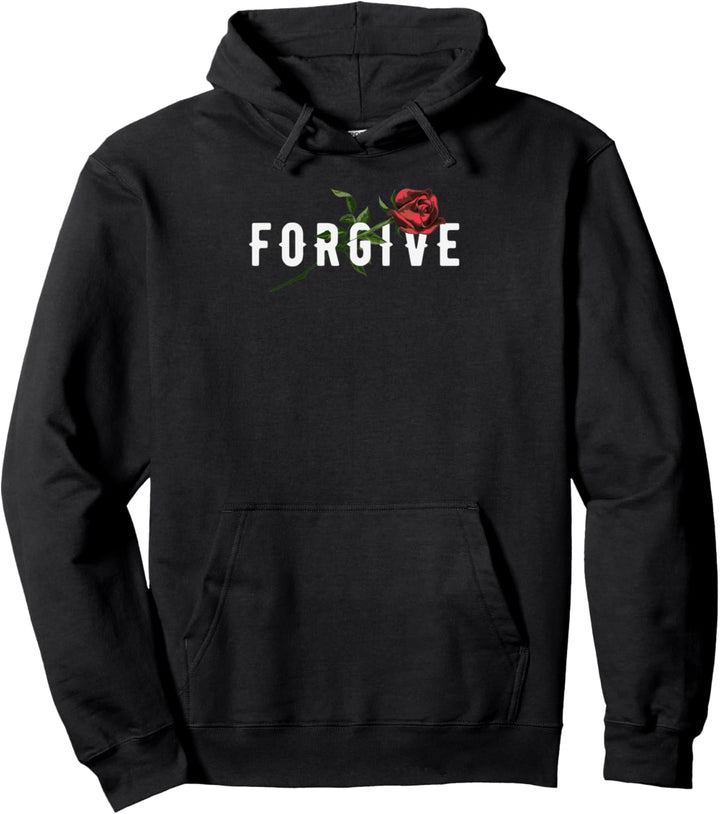 Grunge Aesthetic - Forgive Rose - Romantic Soft Grunge Pullover Hoodie
