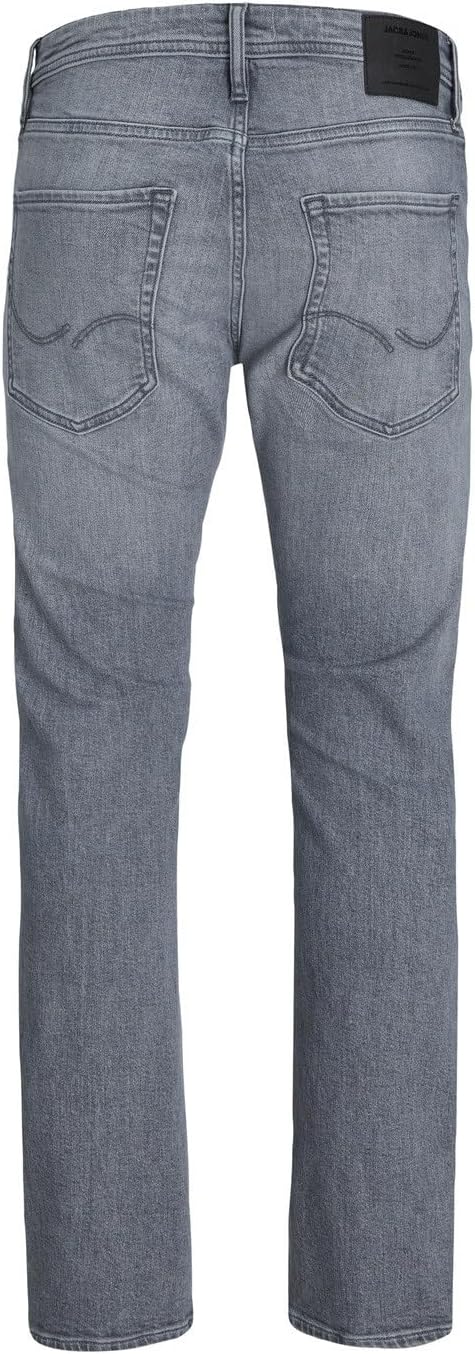 JACK & JONES Herren Jeans JJIMIKE JJORIGINAL AM 422 - Relaxed Fit - Grau - Grey 30W / 34L Grey Denim