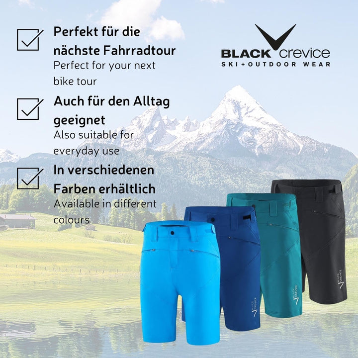 Black Crevice Herren MTB-Hose I Radfahrhose-Herren I Herren Radlerhose I wasserabweisend & schnelltr