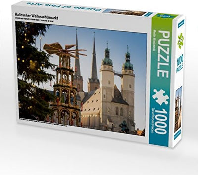 CALVENDO Puzzle Hallescher Weihnachtsmarkt 1000 Teile Lege-Grösse 64 x 48 cm Foto-Puzzle Bild von Ma