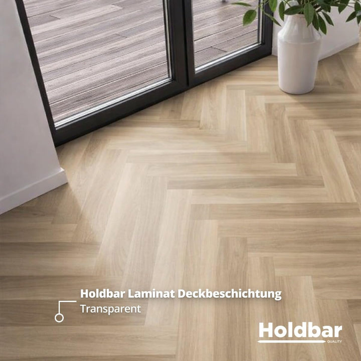 Laminat Deckbeschichtung Matt 1 Kg - Schützt Laminat Boden - Transparente 2-Komponenten-PU-Beschicht