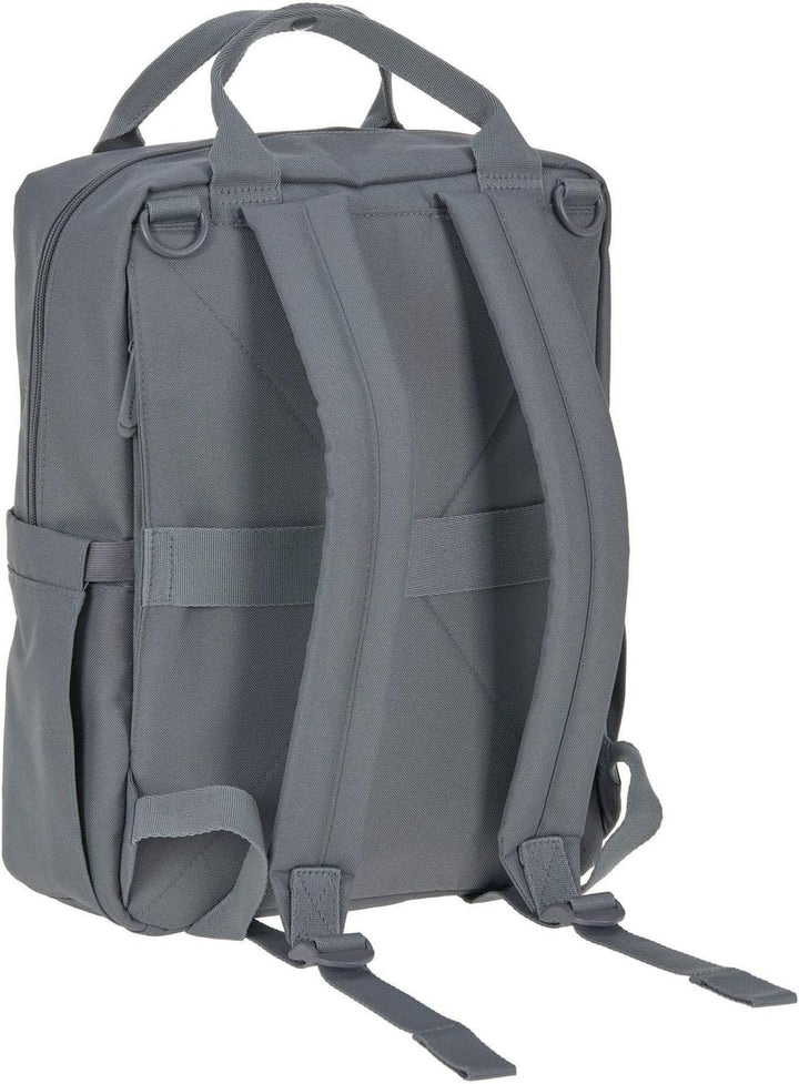 LÄSSIG Baby Wickelrucksack Wickeltasche Rucksack mit Wickelunterlage, Kinderwagenbefestigung, Flasch