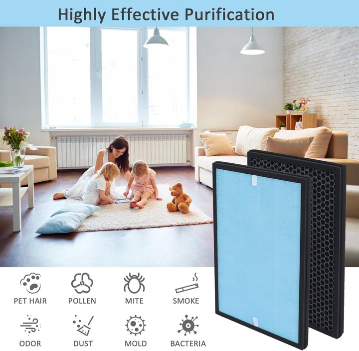 4-in-1 Ersatzfilter Kompatibel mit 𝗔𝗶𝗶𝗯𝗼𝘁 Epi188 Luftfilter, Epi188 Ersatz-Filter, Ersatz HEPA Filte