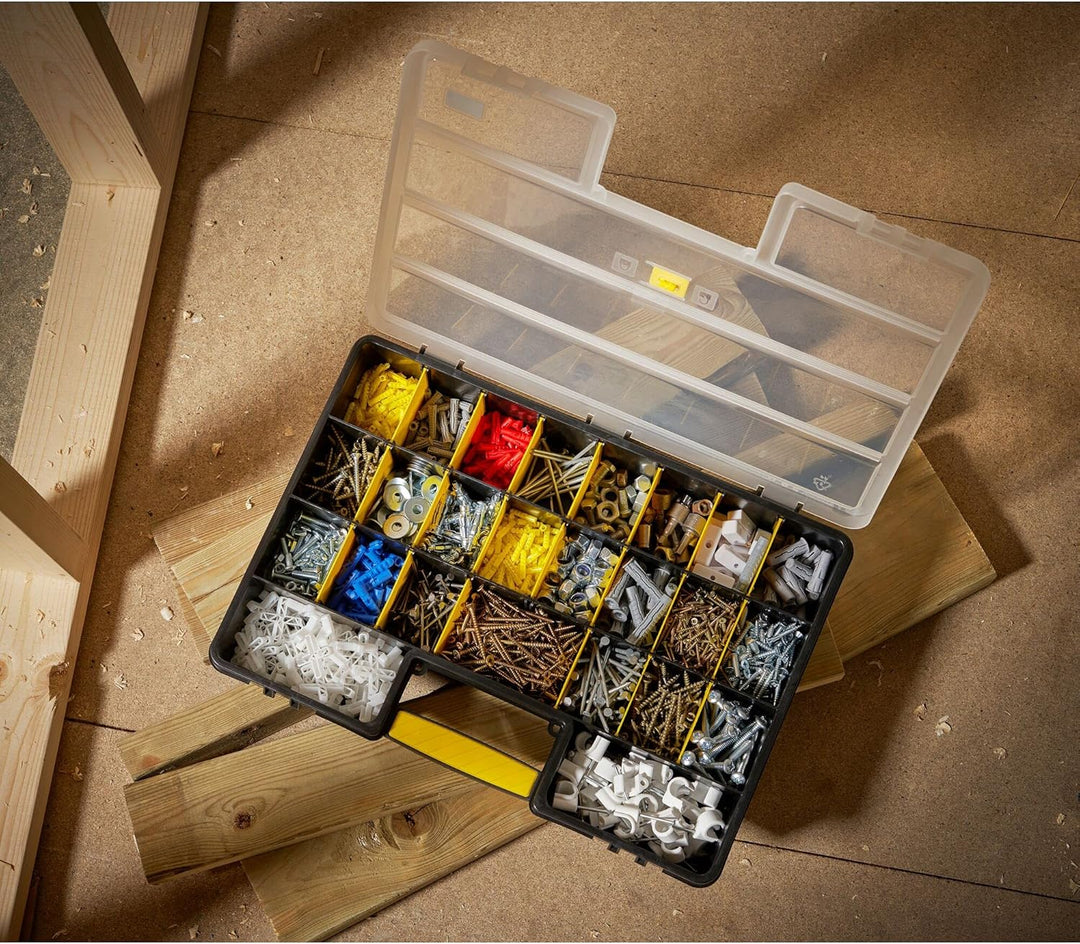 Stanley Werkzeug-Organizer / Aufbewahrungsbox Standard (45.7x32.7x7.9cm, mit 25 Fächern, bündiges Sc