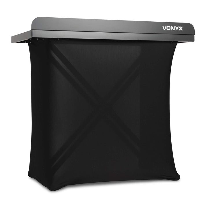 Vonyx DBE100 - Mobiler DJ Tisch, 1 Meter, Höhenverstellbarer Stehtisch, 20kg Belastbar, DJ Pult mit