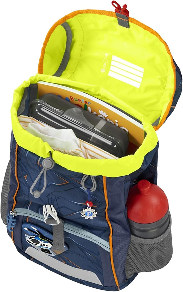 Step by Step Rucksack-Set Kid „Helicopter Sam“, mit Sitzkissen, ergonomischer Mini-Ranzen mit abnehm