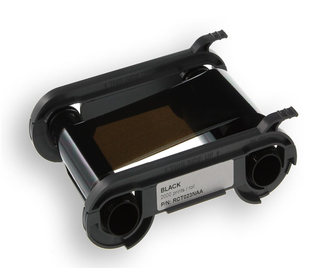 Evolis Colour Ribbon, Black Monochrome, RCT023NAA (Monochrome for up to 2000 Cards, for Primacy, Zen