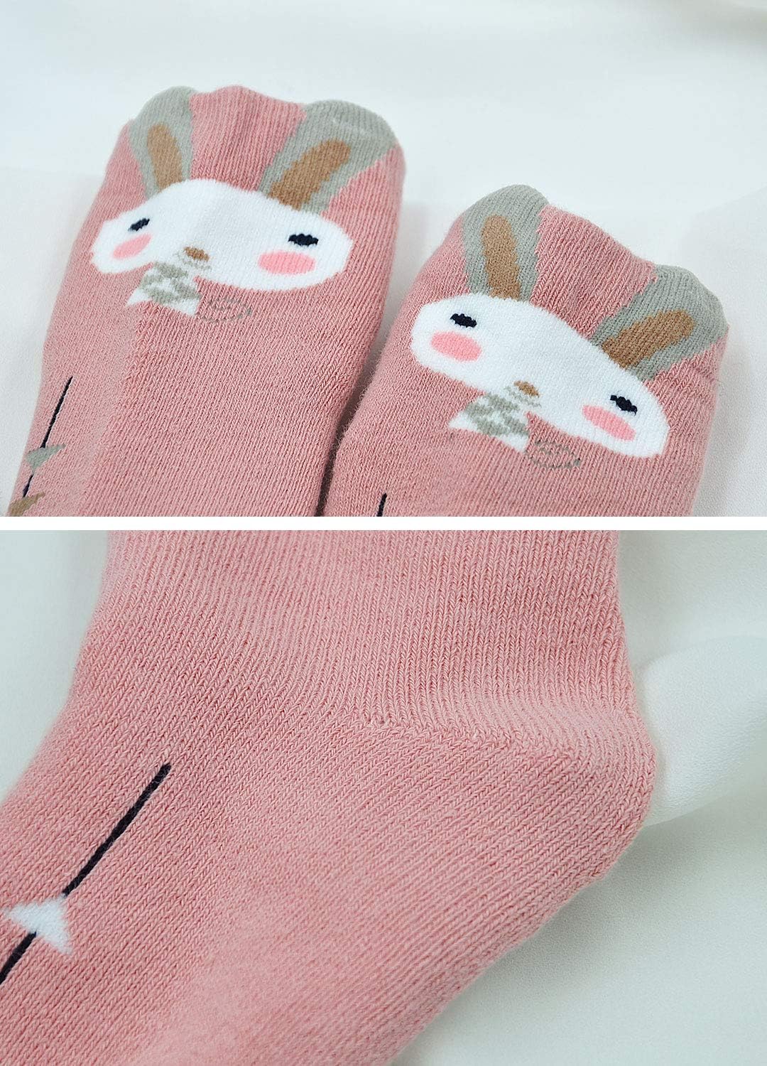 LOFIR Dicke Kinder Socken aus Baumwoll Winter Warme Thermo Socken für kleine Mädchen Jungen Kleinkin
