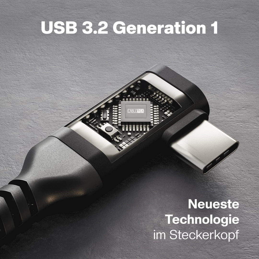 CABLETEX 5m Link Kabel kompatibel mit Meta Quest 3, Oculus Quest 2, PICO 4, PSVR2, USB 3.2, USB C -