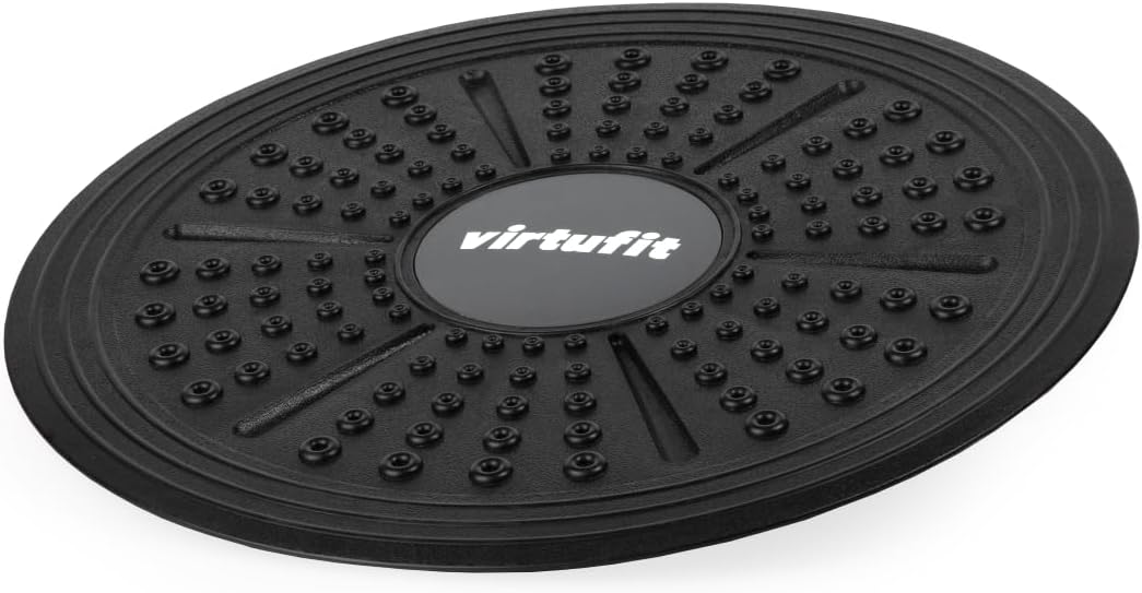 VirtuFit Verstellbares Balance Board - Balancetrainer - Schwarz - Wackelboard - Wackelbrett