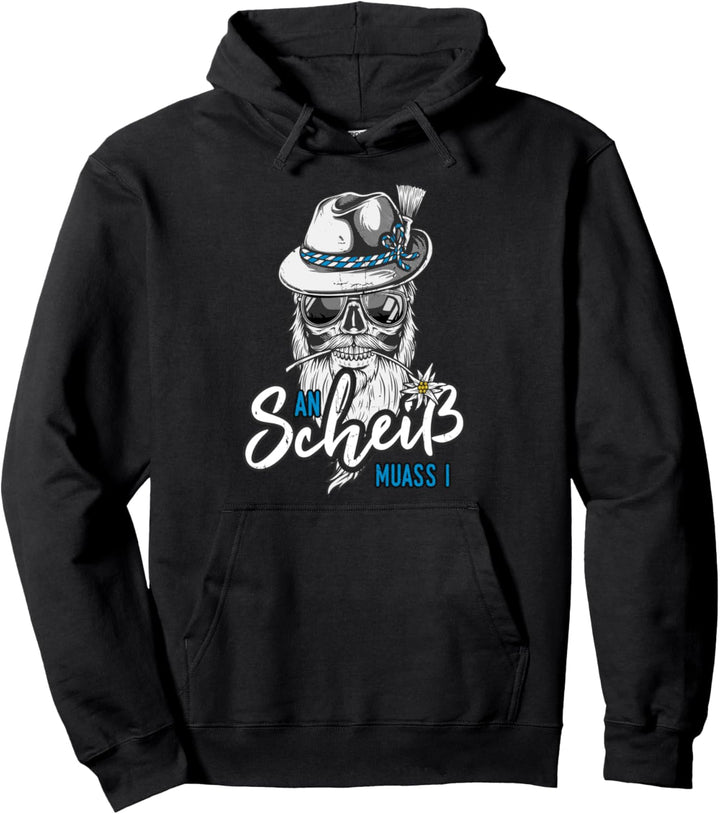 An Scheiss muass i Herren Trachtenshirt Grantler Pullover Hoodie