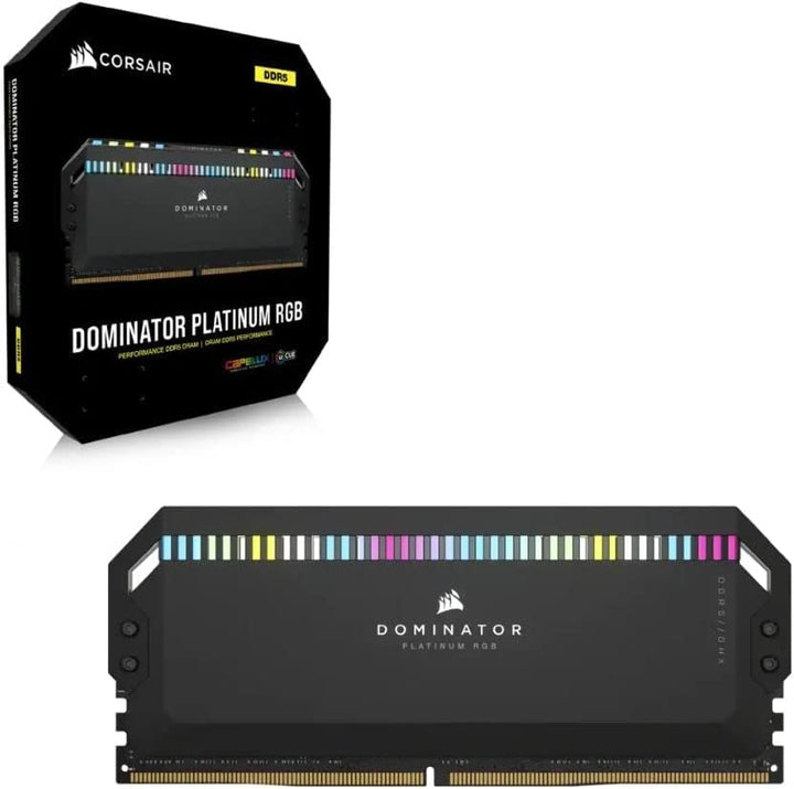 Corsair DOMINATOR PLATINUM RGB DDR5 RAM 64GB (2x32GB) 6400MHz CL32 Intel XMP iCUE Kompatibel Compute