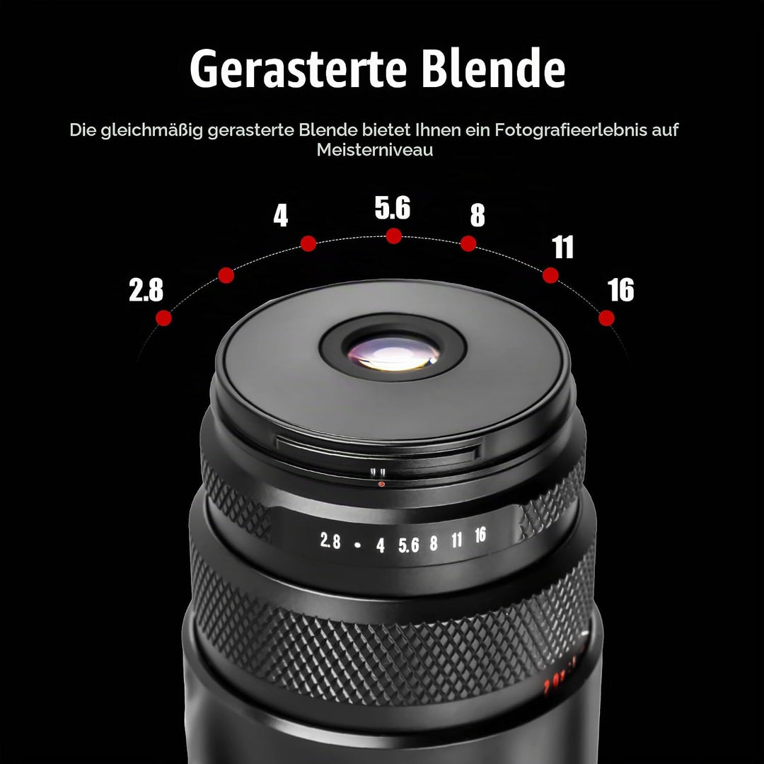 AstrHori 25 mm F2,8 2X-5X Ultra-Makro-Objektiv, Vollformat, manueller Fokus, kompatibel mit spiegell