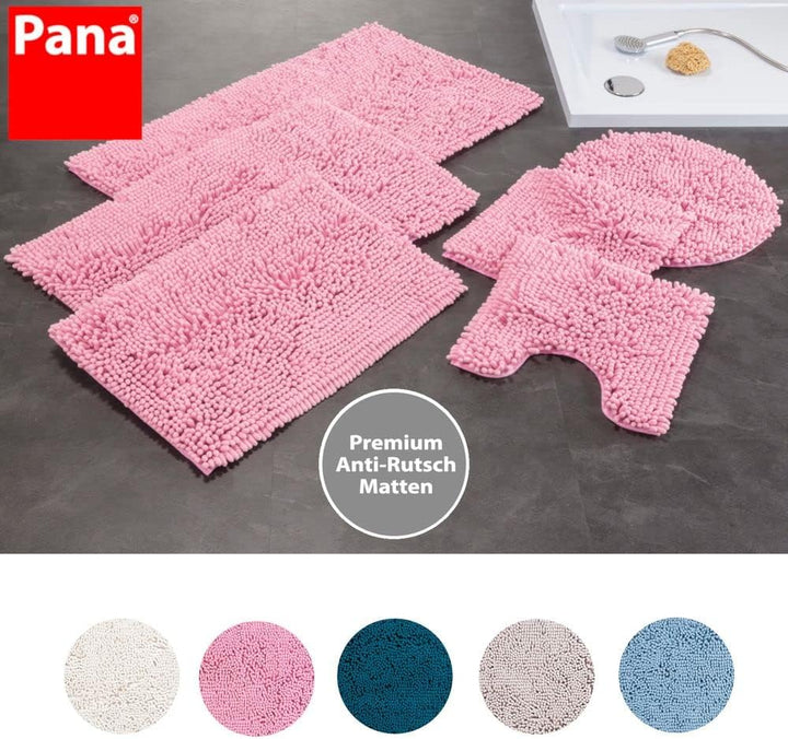 PANA Chenille Badematte in versch. Farben und Grössen • Badteppich aus weichen Fasern • saugstark &amp;