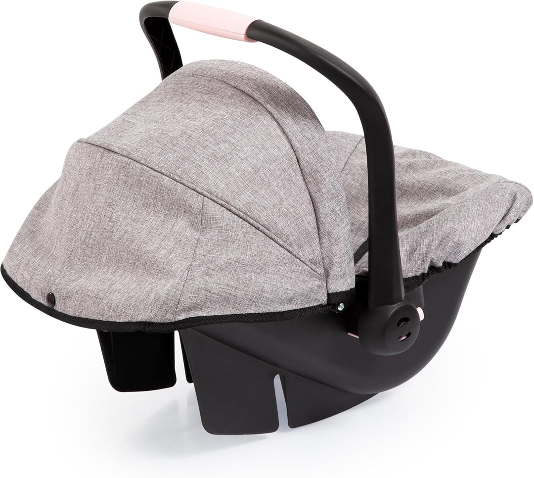 Bayer Design 67910AA Puppenautositz EasyGo, Puppensitz, Puppenzubehör, mit Gurt, Dach, verstellbarem