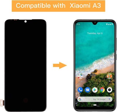 Duotipa Display Kompatibel mit Mi A3 & Mi CC9e M1906F9SH 6.09 inch LCD Display Bildschirm Digitizer