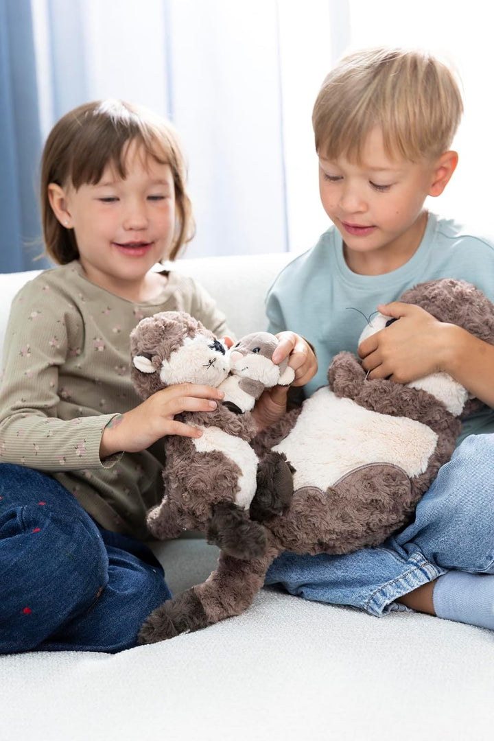 NICI 49150 Kuscheltier Otter Oda 20cm grau schlenkernd-Nachhaltiges Stofftier aus weichem Plüsch, ni