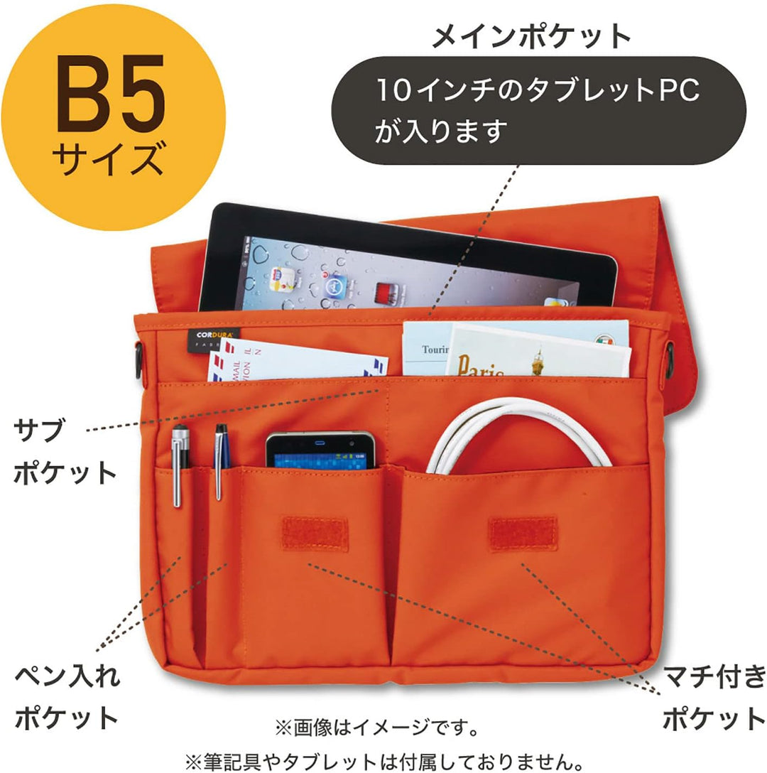 Lihit Lab A7576-4 Laptoptasche, 21,6 x 29,6 cm, Orange 8.3" x 11.4" Orange, 8.3" x 11.4" Orange