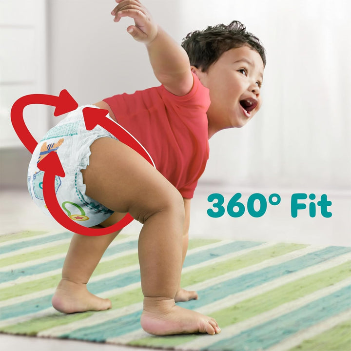 Pampers Windeln Pants Grösse 3 (6-11kg) Baby-Dry, Midi mit Stop- und Schutz Täschchen, MONATSBOX, 19