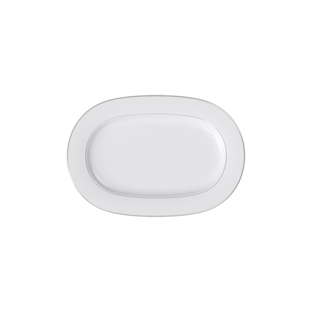 Villeroy & Boch 10-4636-2940 Anmut Platinum No. 1 Platte, Porzellan 41CM Elegant & Klassisch, 41CM E