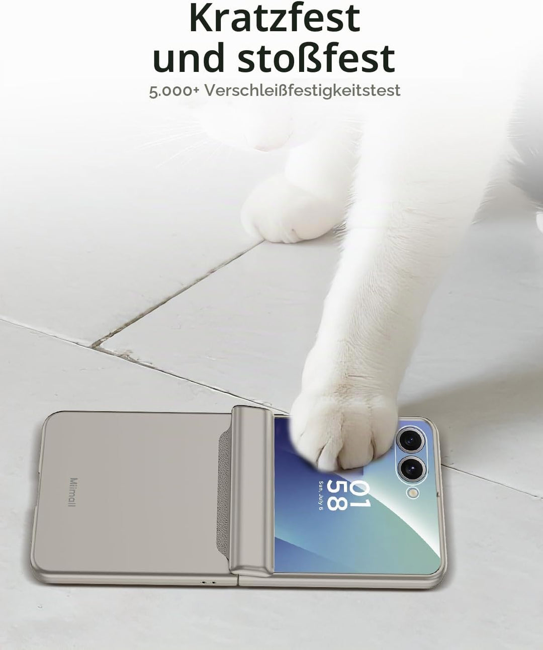 Miimall Kompatibel mit Samsung Galaxy Z Flip 7 Hülle mit Scharnierschutz Magnetischer [Externer Bild