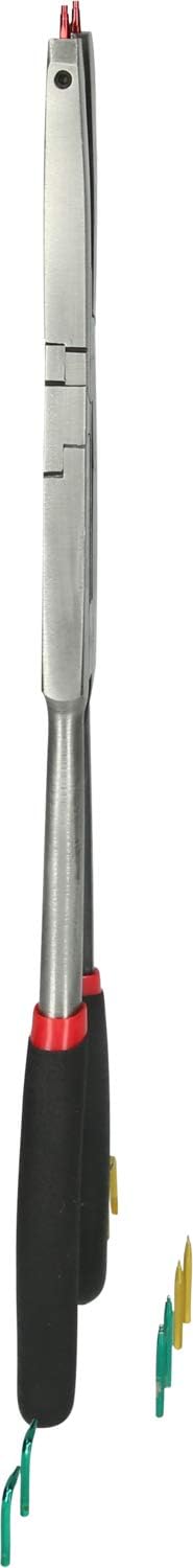 KS Tools 500.7035 Doppelgelenk-Sicherungszange für Aussensicherungsringe mit auswechselbaren Spitzen