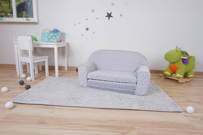 Knorrtoys 68461 Kindersofa-Cosy geo Grey