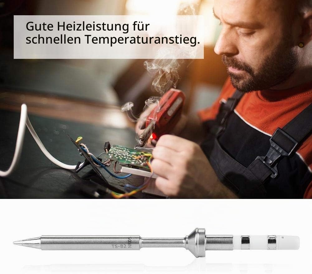 Broco TS100 Lötspitze,7pcs Mini Edelstahl Lötspitzen Ersatz for TS100 Lötkolben 7 Typen TS-K TS-KU T