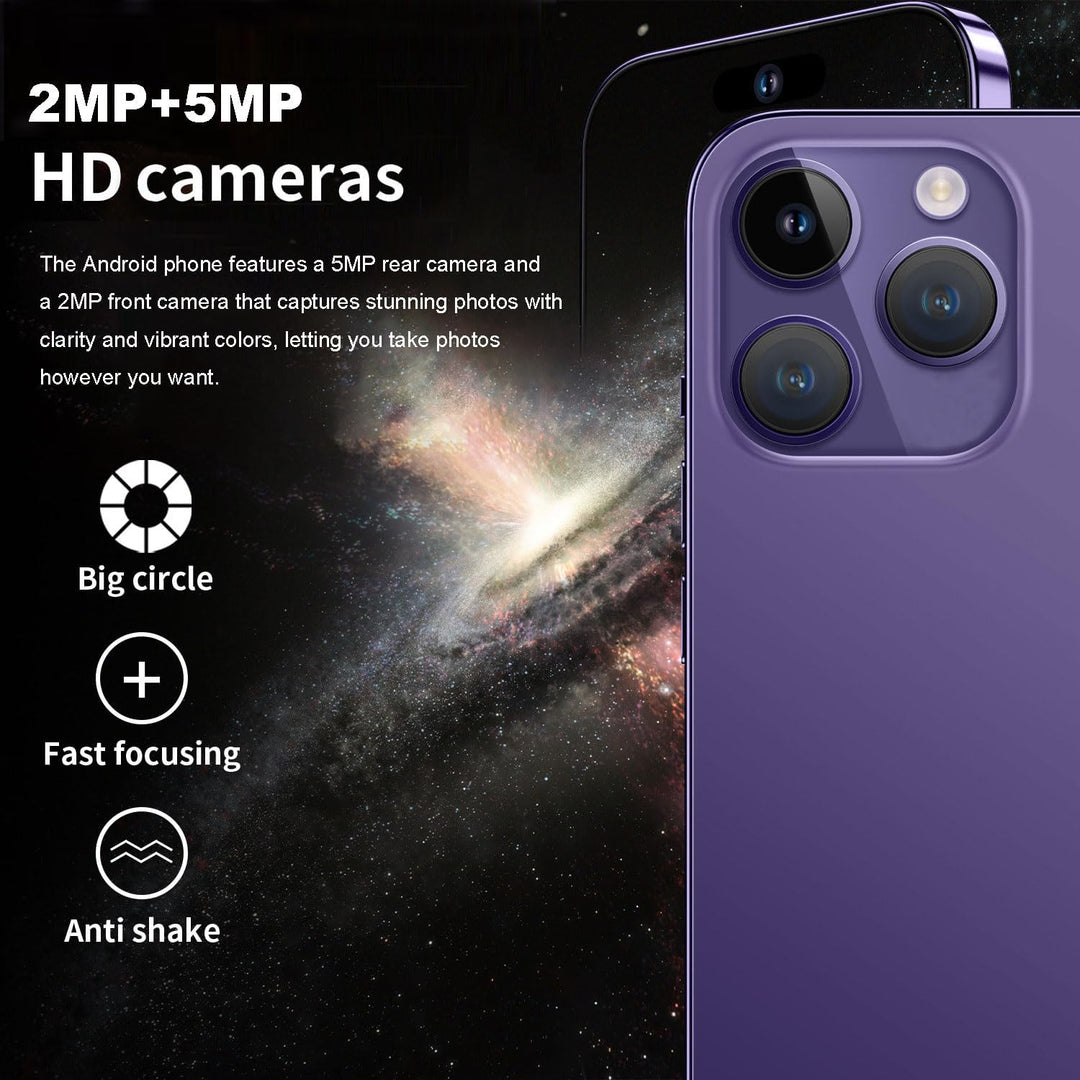 Hipipoo Mini Smartphone, 4G kleines Telefon 3.0 Zoll, Dual SIM Karten, 2600mAh Batterie, 2MP+5MP Dua