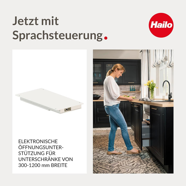 Hailo , Kunststoff, Libero 3.0 berührungsloser Laser-Sensoröffner für Unterschrank Abfallsysteme mit