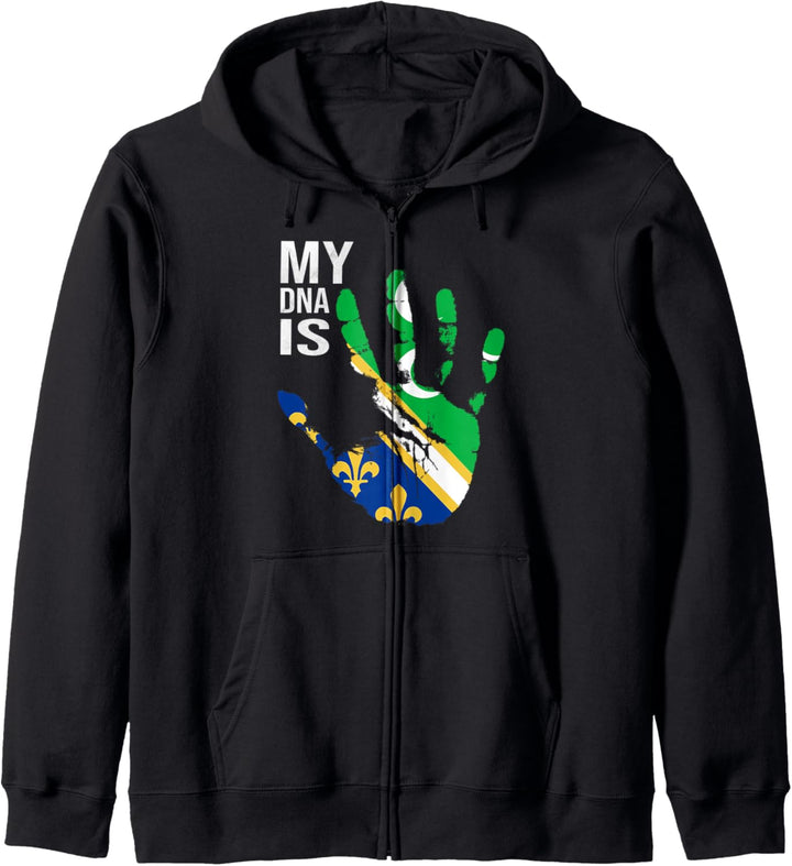Sandzak Flagge, My DNA Is Sandzak, Proud Sandzak DNA Kapuzenjacke
