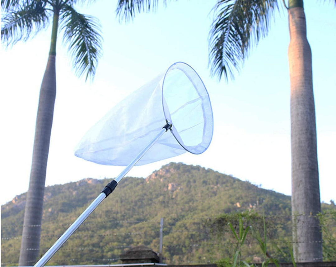 Teleskop Insekten- und Schmetterlingsnetz fängt Insekten Insekten Käfer Fischernetz mit 28 cm Ring,
