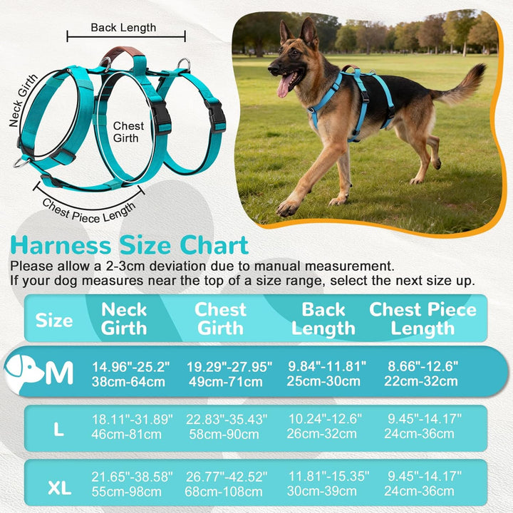 Hundegeschirr Ausbruchsicher, Anti Zug Sicherheitsgeschirr Hund, Verstellbare Brustgeschirr mit Gepo