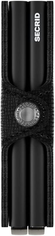 Secrid Herren Twin Reisezubehör-Kartenhalter im Umschlagformat 24mm slim Schwarz, 24mm slim Schwarz