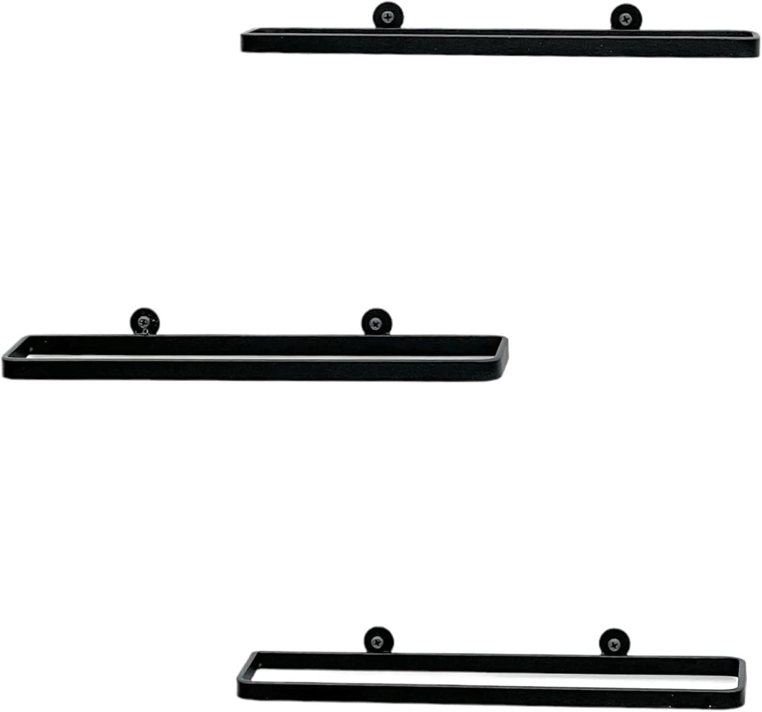 DanDiBo Weinhalter Metall Schwarz 3er Set Weinregal Weinflaschen Flaschen 96419 Halter Wandregal Reg