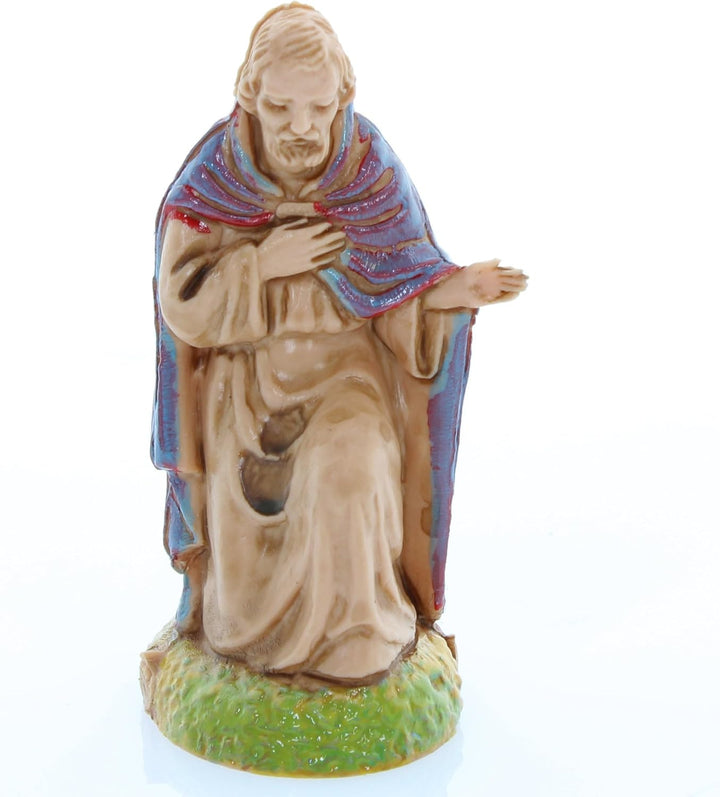 Moranduzzo Krippe 6 Figuren Geeignet für Krippe 6 cm Massstab 1:32 – MINI 6 – Unzerbrechliche Figur,