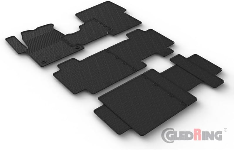 Gledring Satz Gummimatten kompatibel mit Citroën Spacetourer/Peugeot Traveller/Toyota Proace Verso 2