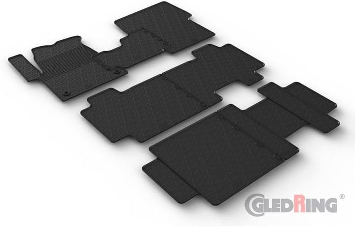 Gledring Satz Gummimatten kompatibel mit Citroën Spacetourer/Peugeot Traveller/Toyota Proace Verso 2