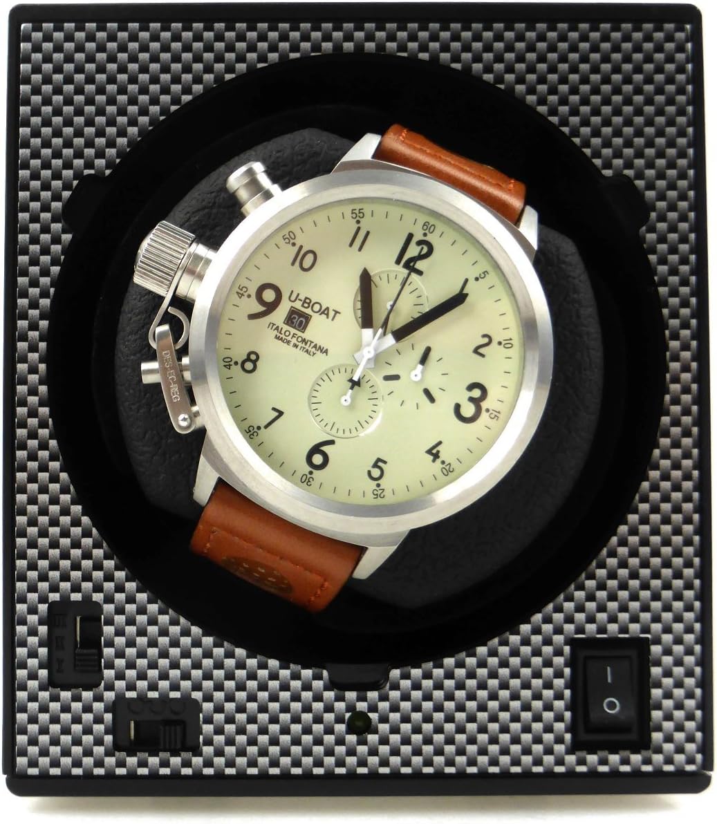 NEU: Uhrenbeweger Boxy Classic CARBON EDITION Single - Kollektion 2024