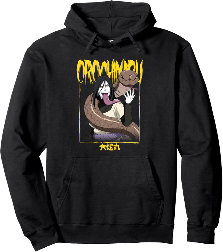 Naruto Shippuden Orochimaru Logo und Rahmen Pullover Hoodie