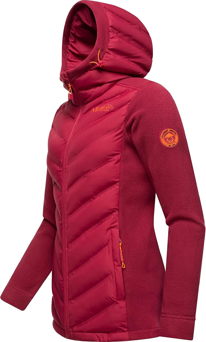 MARIKOO Damen leichte Übergangsjacke Steppjacke Mount Haruna XS Fuchsia, XS Fuchsia