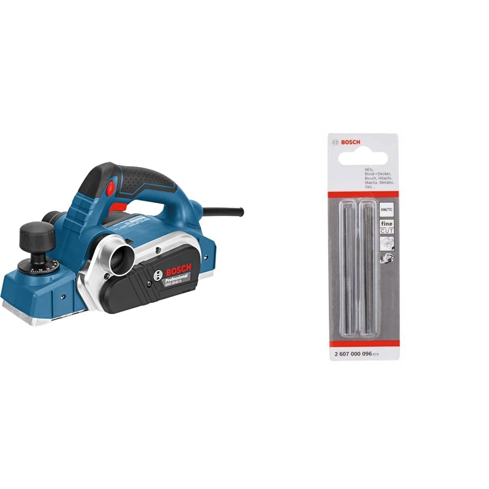 Bosch Professional Handhobel GHO 26-82 D (inkl. Parallelanschlag, Sechskantstiftschlüssel SW 2,5, St